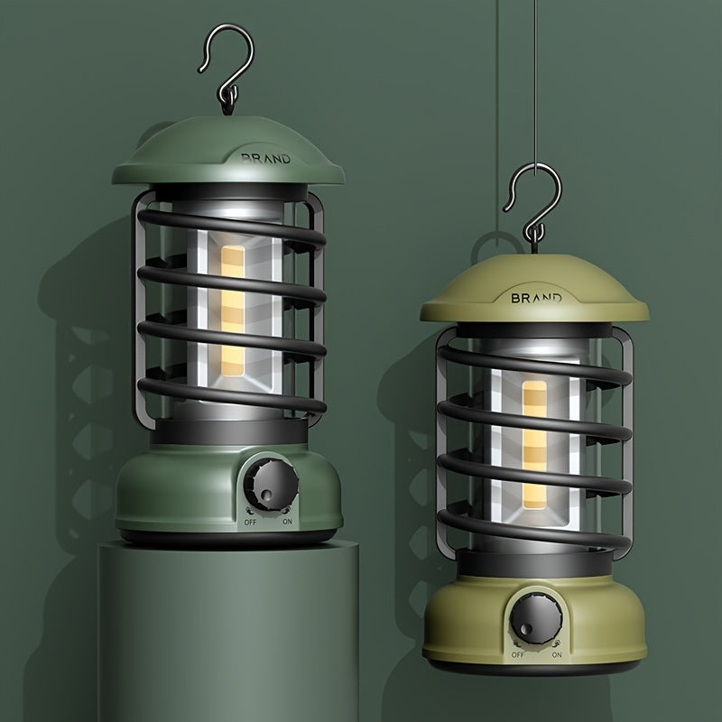 400 Lumens NEW Retro Camping Lights; Atmosphere Tent Lights COB Battery Lighting Hanging Lights; Outdoor Camping Accessories Doba